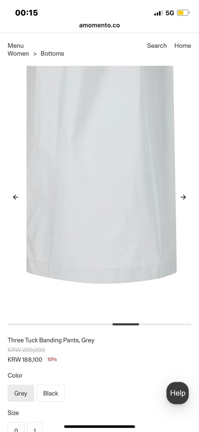 아모멘토 Three Tuck Banding Pants 슬랙스 상품이미지5