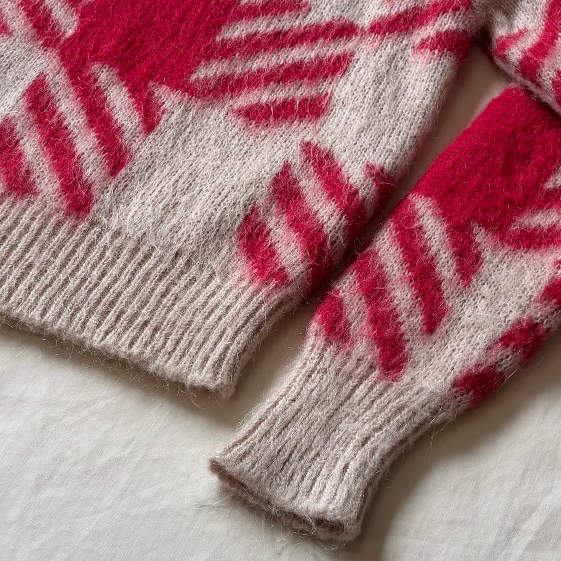 (44-44반) sandro 산드로 자카드 모헤어 스웨터 상품이미지5