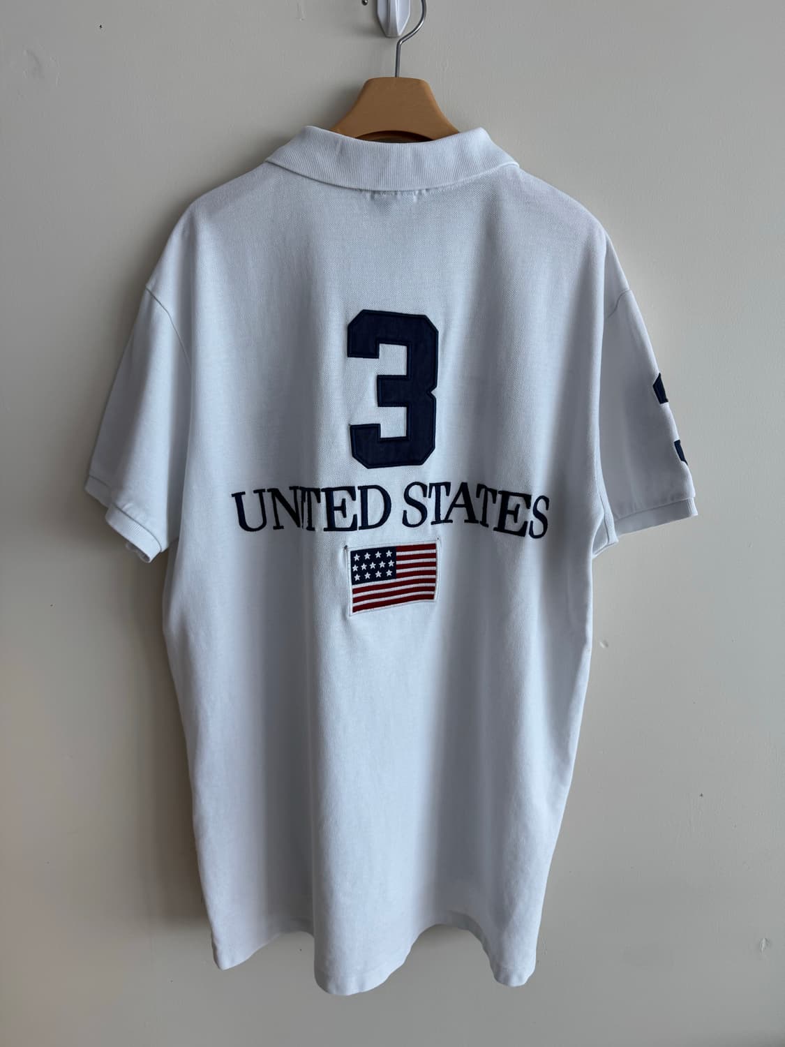 폴로 랄프로렌 빅포니 USA 성조기 카라티 L 상품이미지3