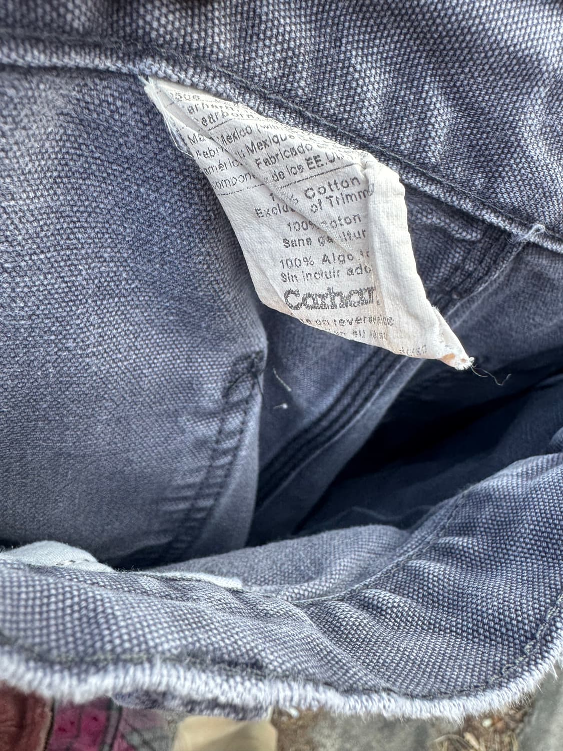 칼하트 빈티지 b11 ptb 하드페이딩 카펜터 싱글니 워크 팬츠 상품이미지7