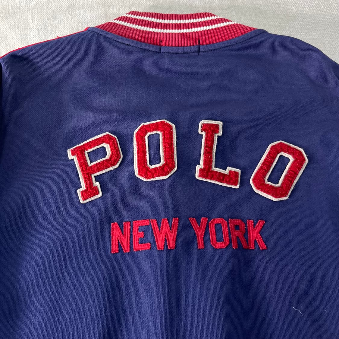 110 폴로랄프로렌 P로고 코튼 에이징 바시티 자켓 상품이미지8