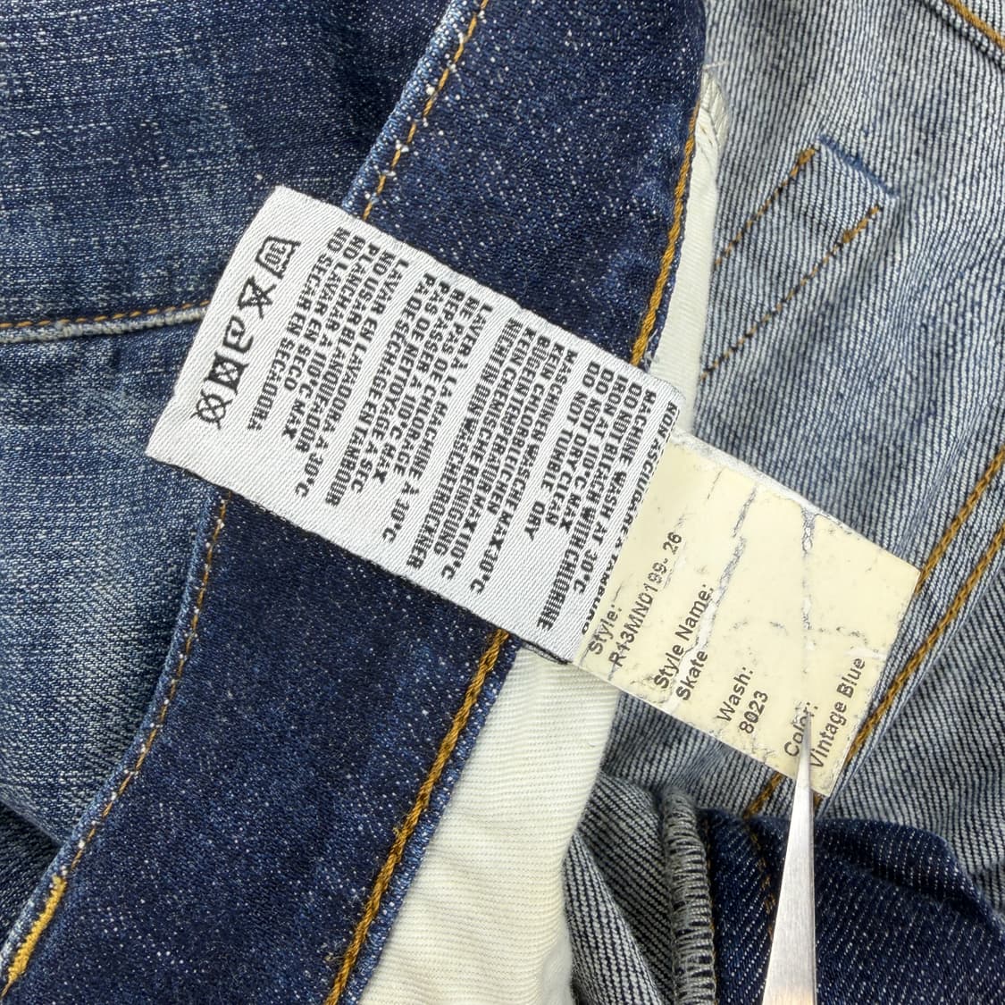 R13 알써틴 스케이트 빈티지블루 데님팬츠 상품이미지4