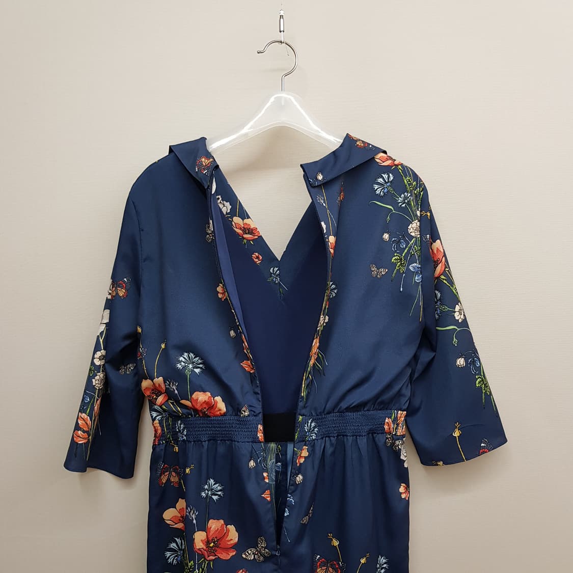 MICHAA 네이비 플로럴 프린트 점프수트 85-97-160사이즈 상품이미지7