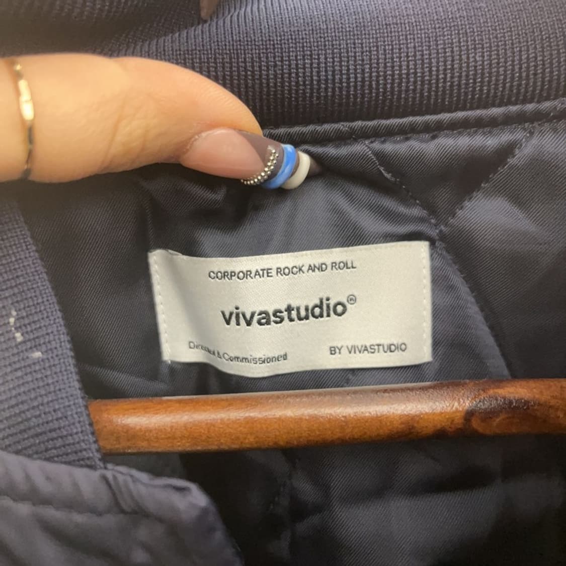 비바스튜디오 올드스쿨 스트릿힙합 스타디움 바시티자켓 L C07884 상품이미지5