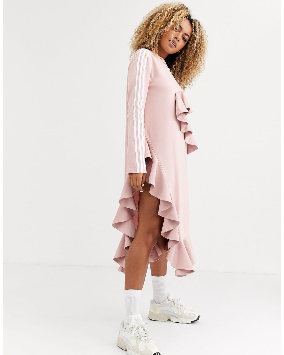 아디다스 제이쿠 콜라보 프릴 롱원피스  상품이미지3