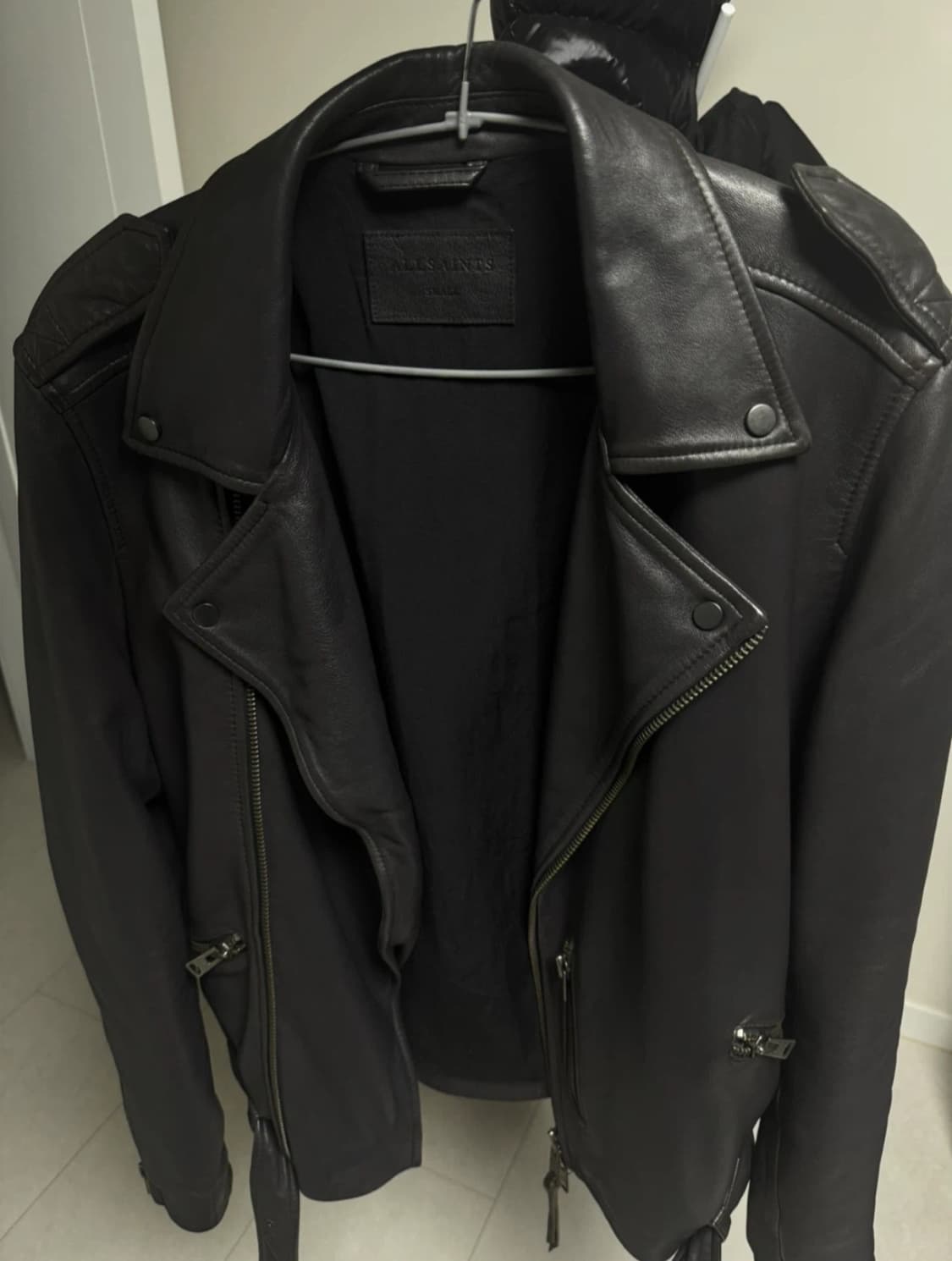올세인츠 램스킨 양 가죽자켓 상품이미지1