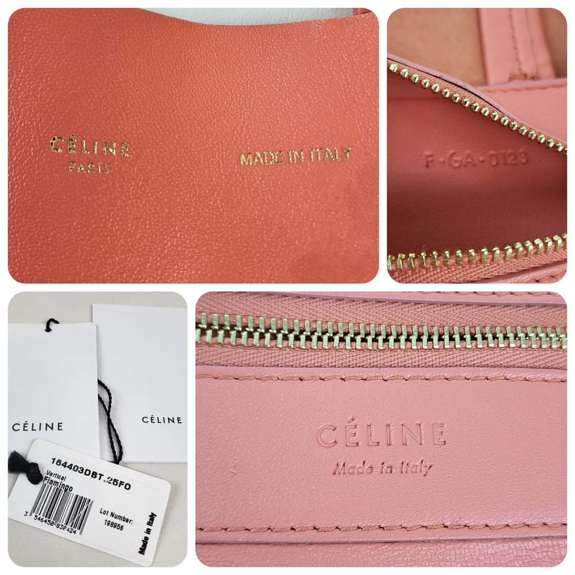 정품 셀린느 비비드핑크 램스킨 카바스 팬텀 토트백 상품이미지9