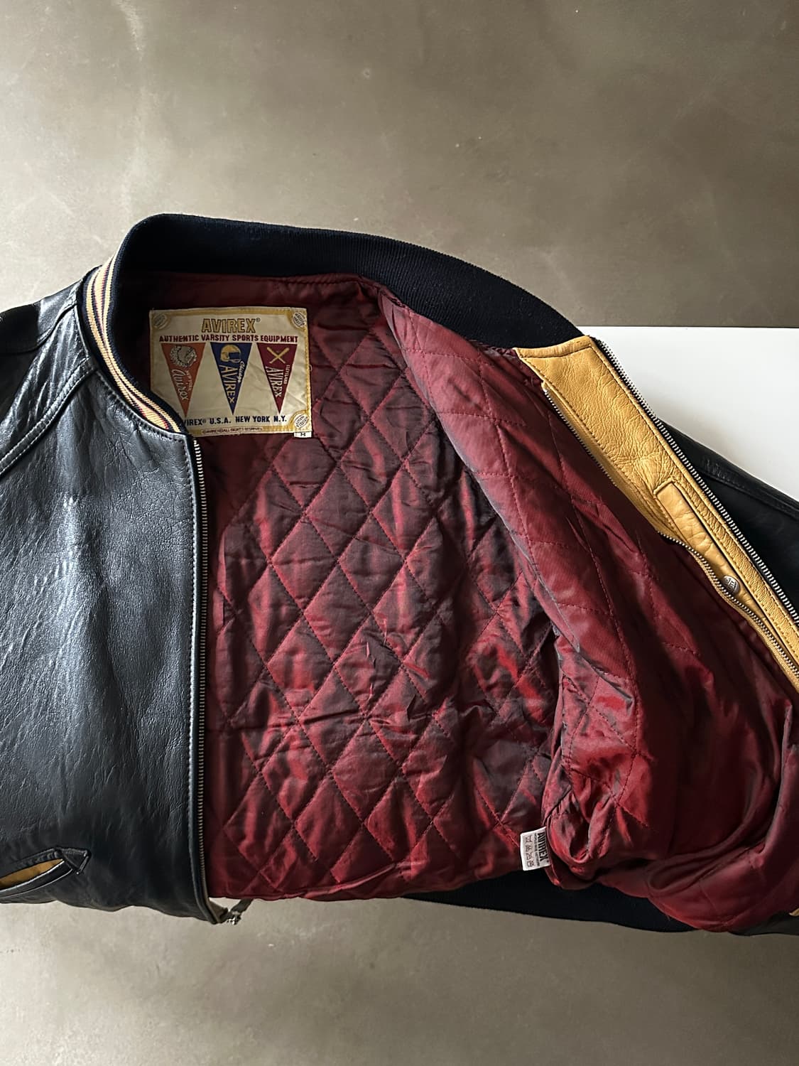 아비렉스 토마호크 레더 바시티 자켓 상품이미지6