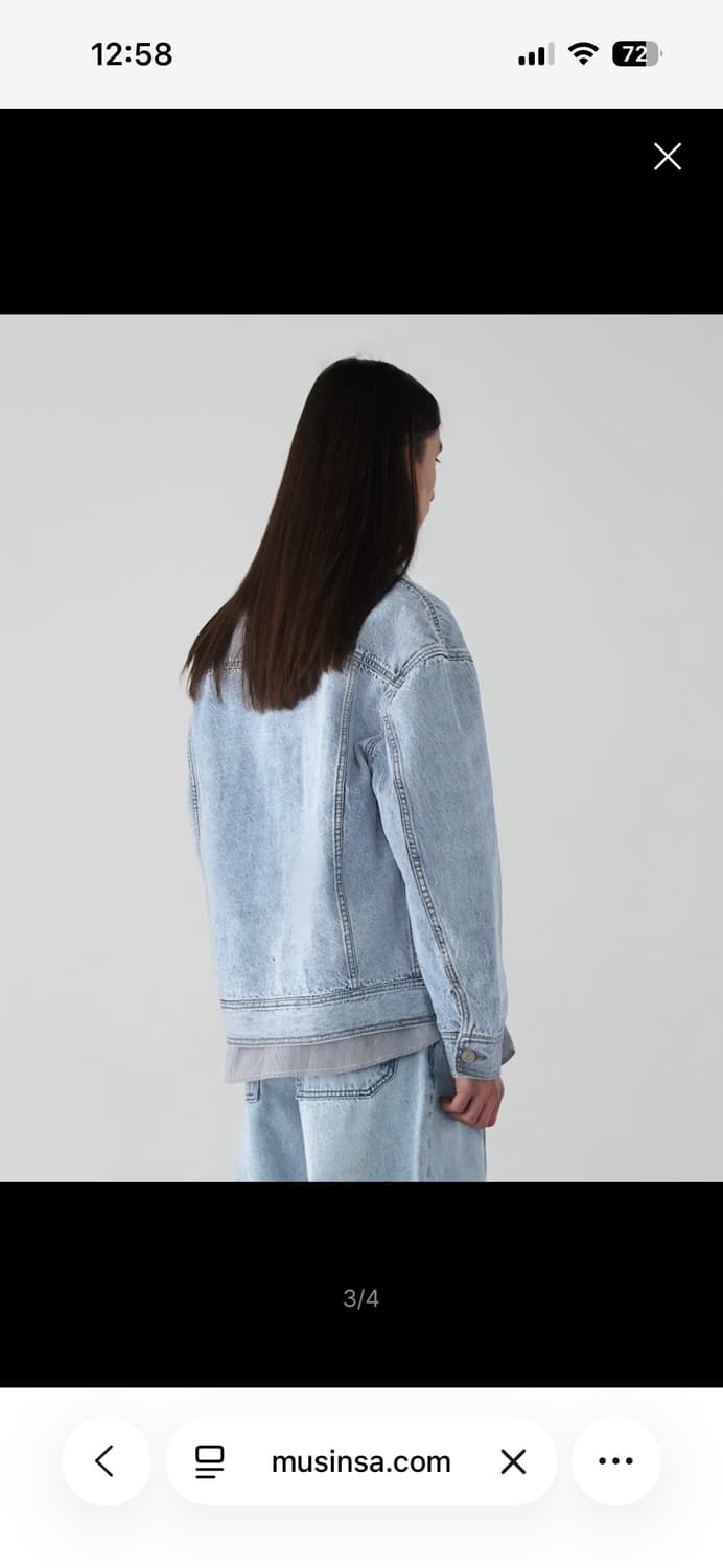 가먼트레이블 청자켓 상품이미지3