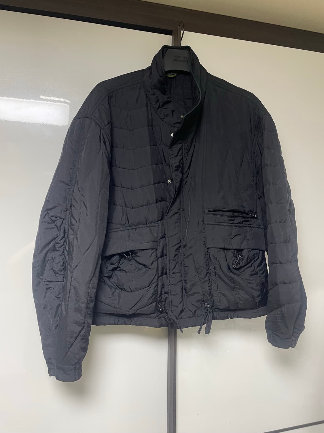 M) 20FW 언어펙티드 퀼티드 블루종 블랙 상품이미지1