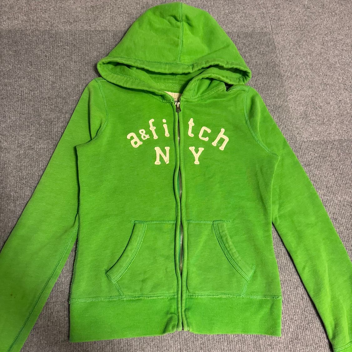 아베크롬비 초록 후드집업 xl 상품이미지2