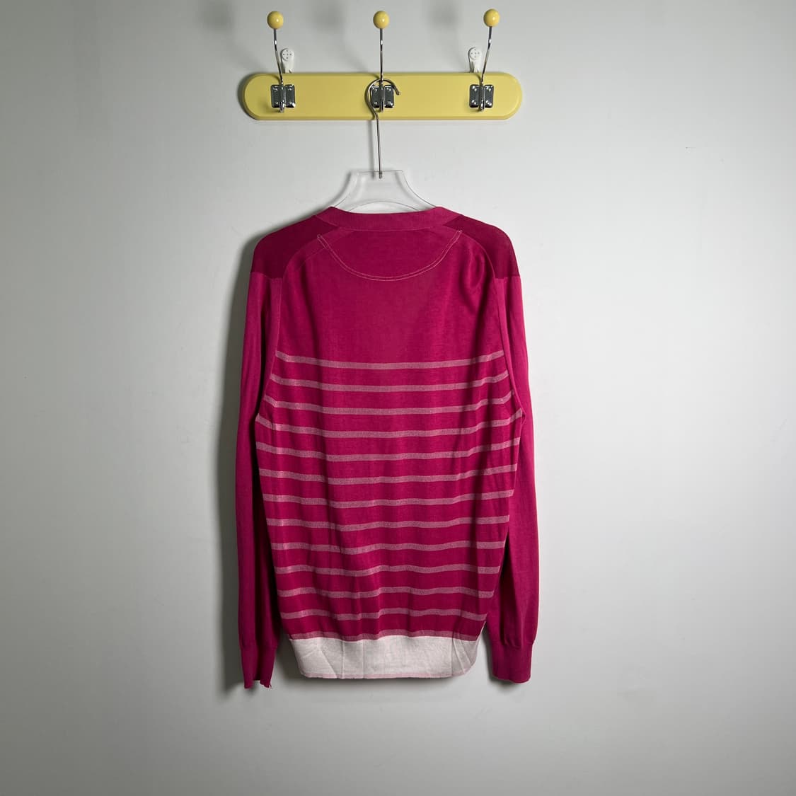 13ss 사카이 핑크 스트라이프 가디건  상품이미지2