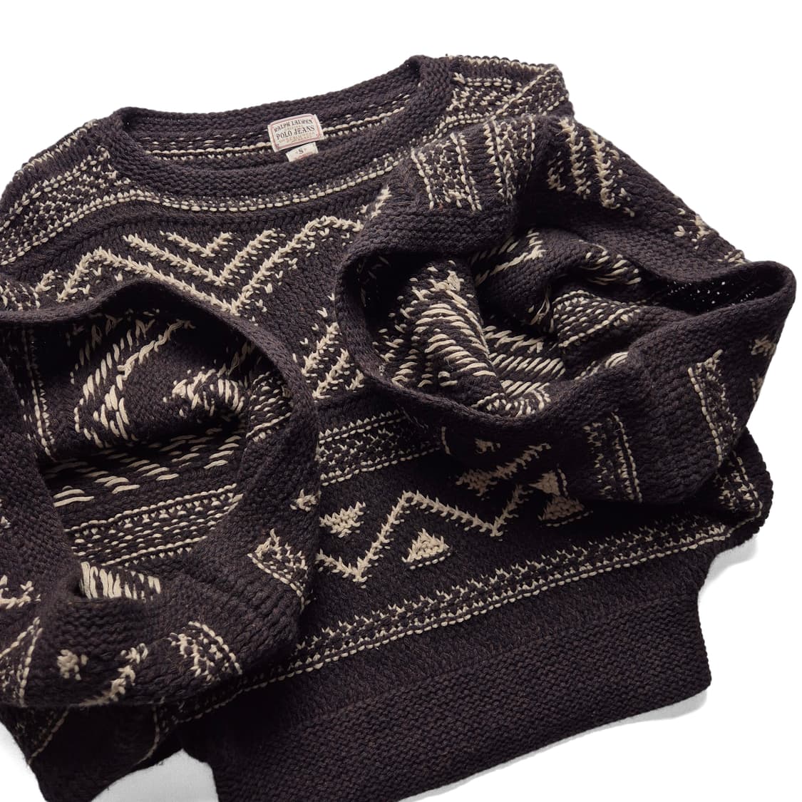 [S] 폴로 진스 컴퍼니 아즈텍 울 케이프 스웨터 상품이미지5