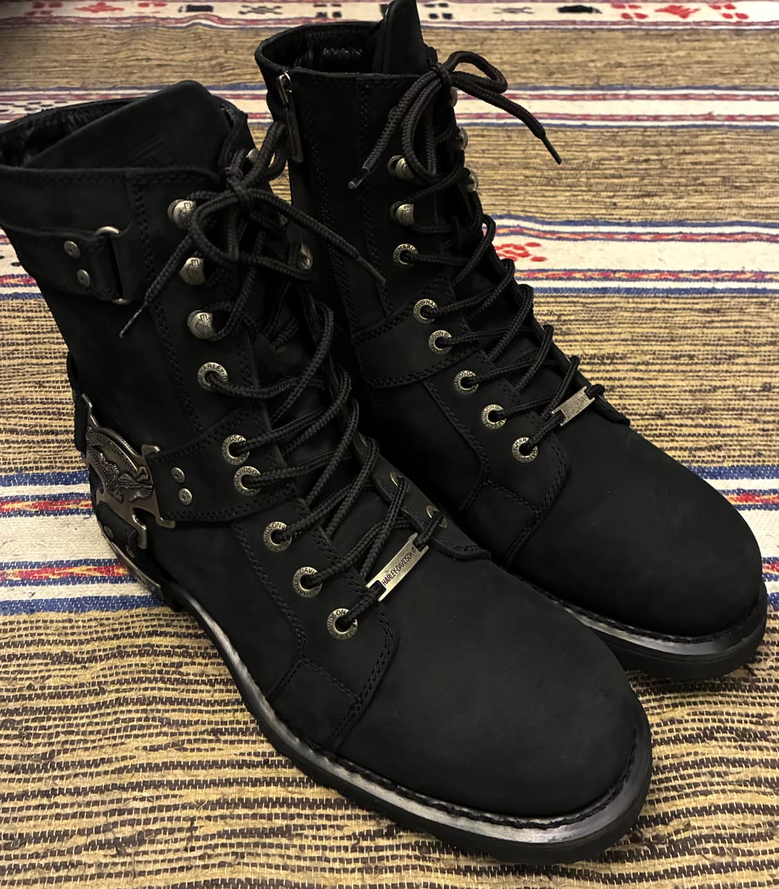 (290~295)할리데이비슨 찰스 모터사이클 지퍼 부츠 워커 상품이미지2