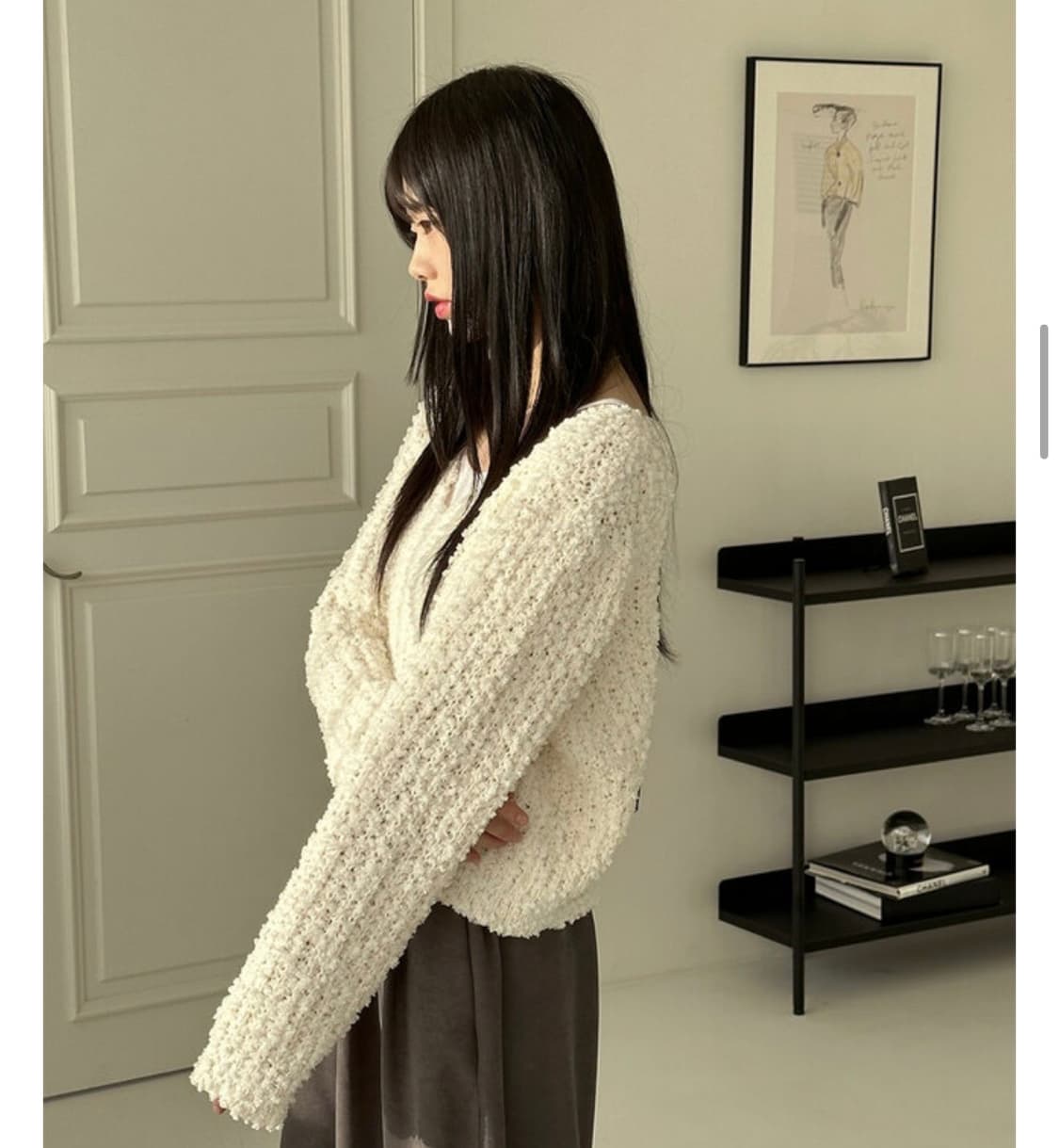 [원더원더] 구르밍 몽실 브이 니트  상품이미지3