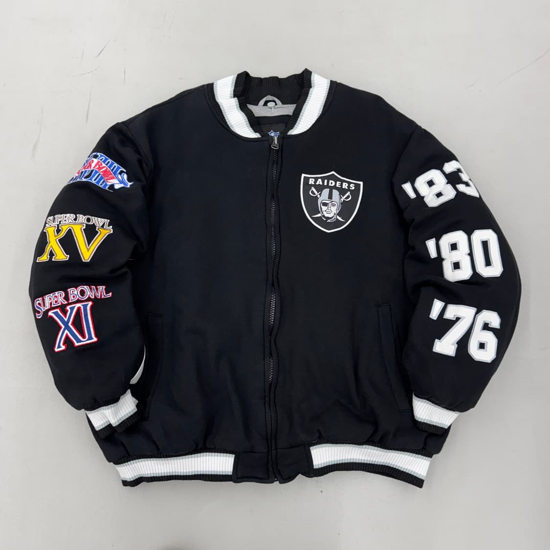 NFL 90s 레이더스 슈퍼볼 바시티 점퍼 자켓 상품이미지2