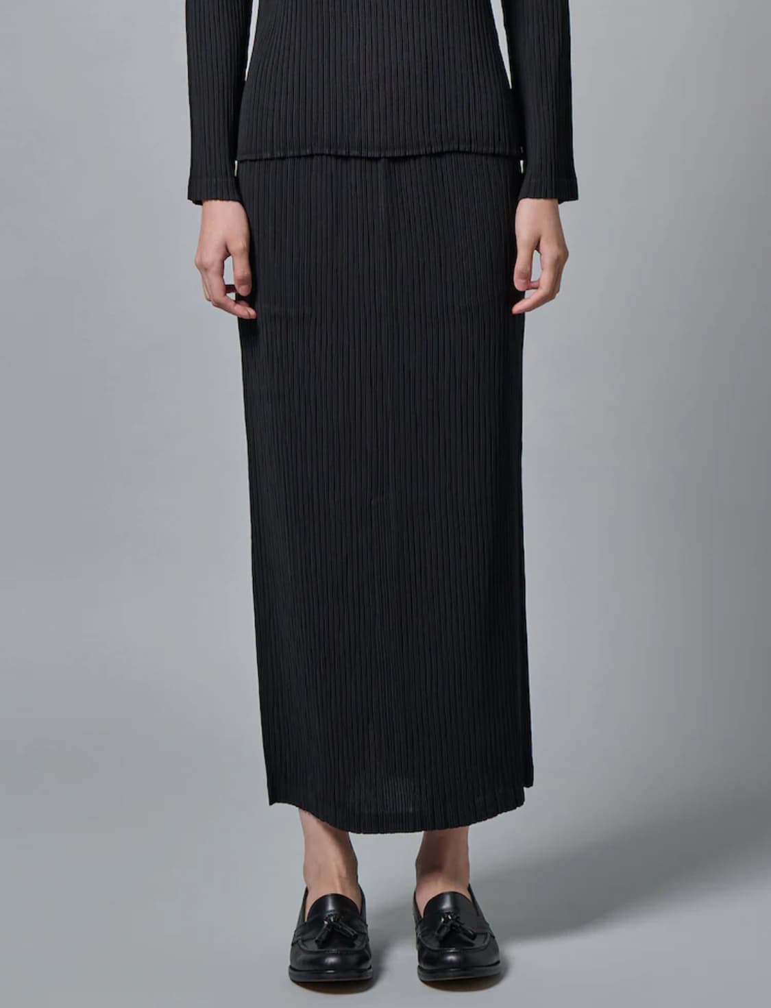 이세이미야케 해칭스커트 블랙 국내 매장 구입 상품이미지2