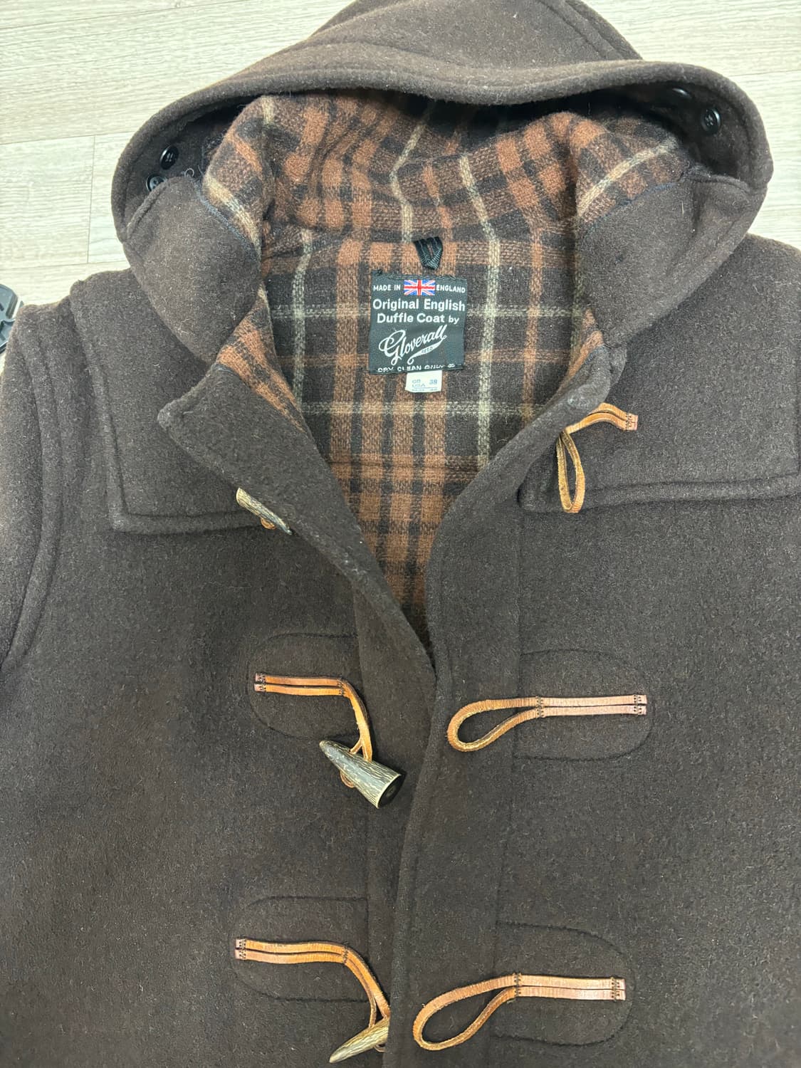 70's 글로버올 GLOVERALL 울 더플코트 상품이미지2