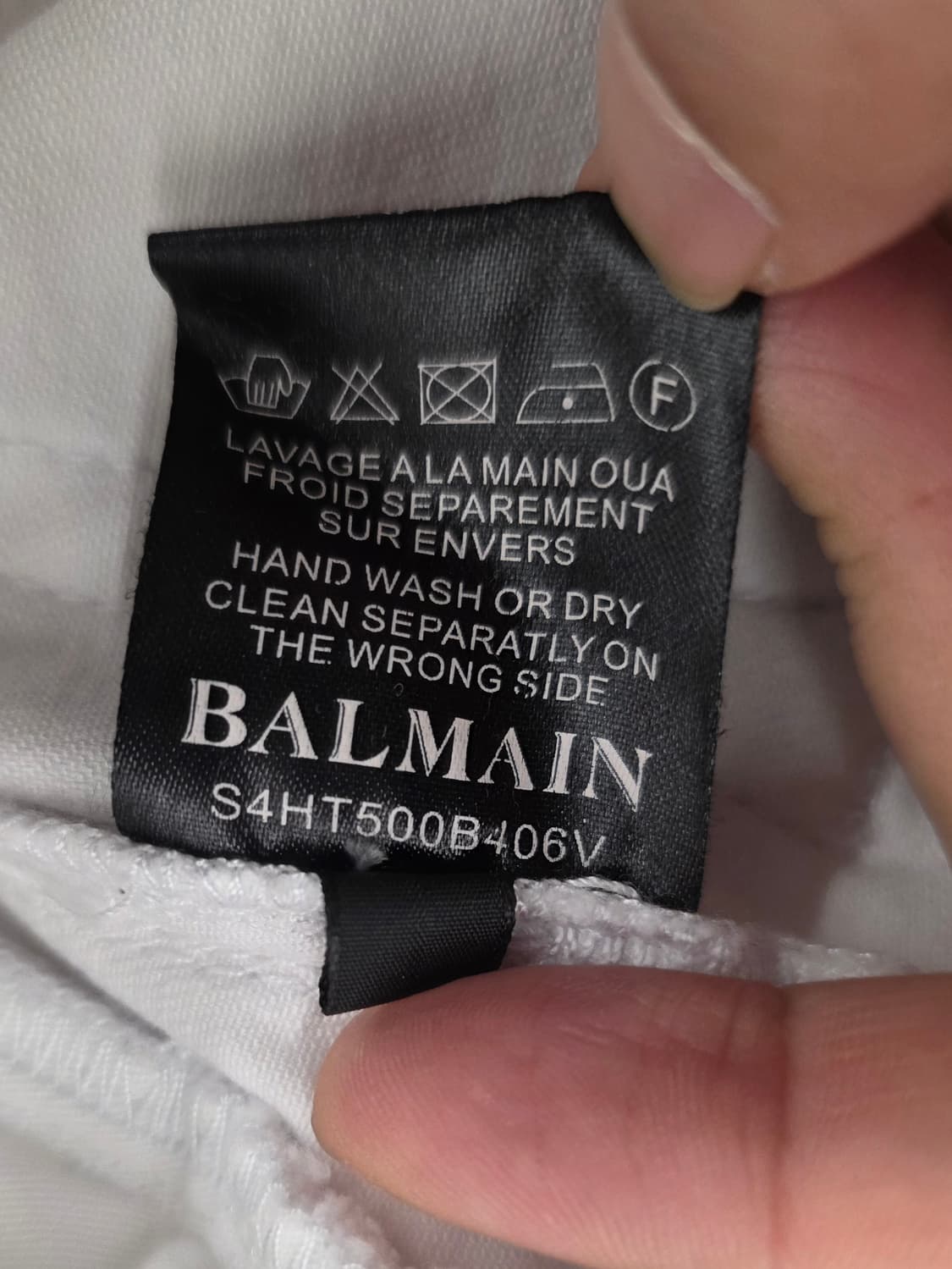 [정품] 발망 더티워싱 슬림 바이커진.  
싸이즈 35 상품이미지9