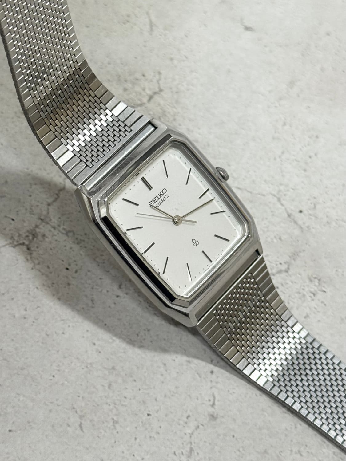 80s 빈티지 세이코 탱크 쿼츠 상품이미지5