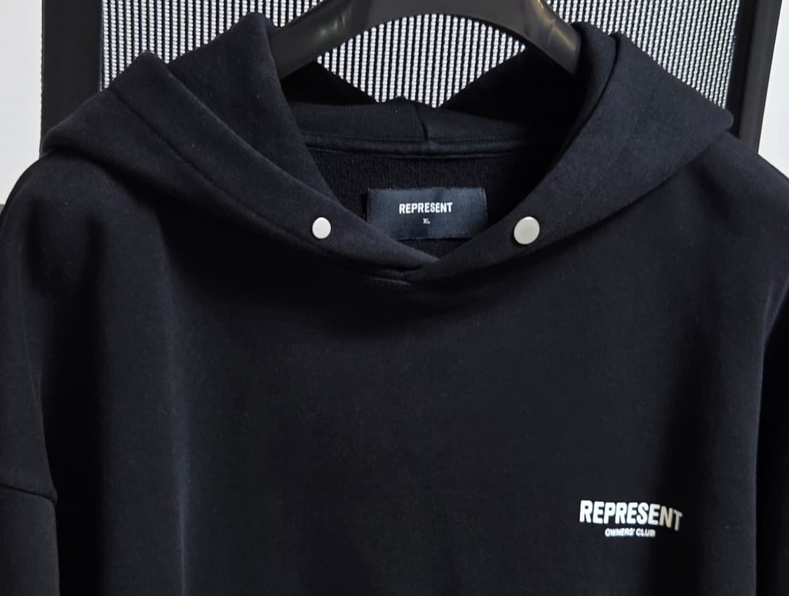 [정품] 리프리젠트 오너스클럽 블랙 남성 후드티셔츠 XL (105)  상품이미지3