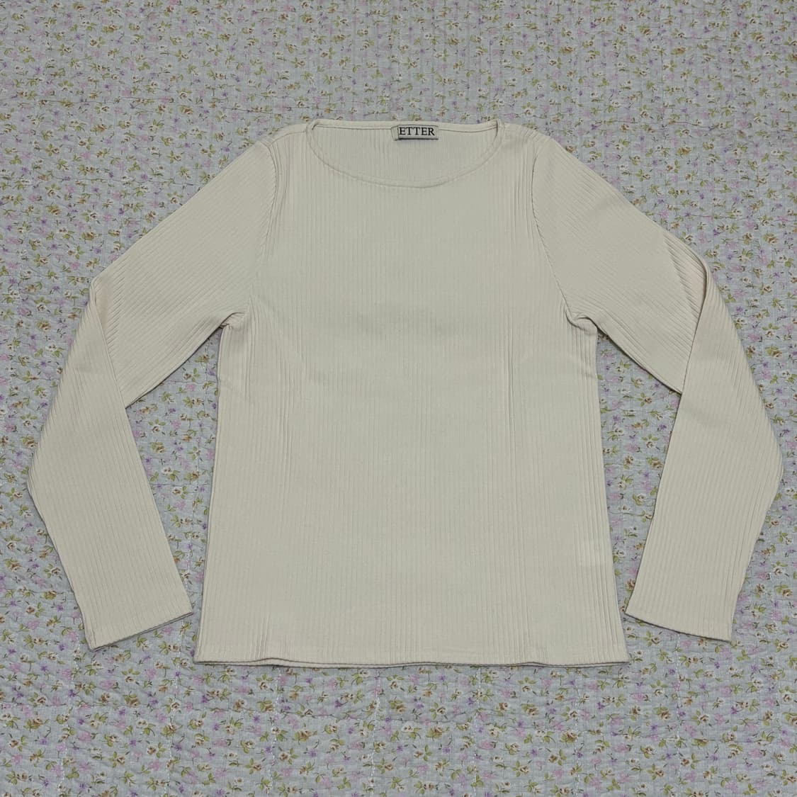 레터 Rib 티셔츠 (새상품) 상품이미지1