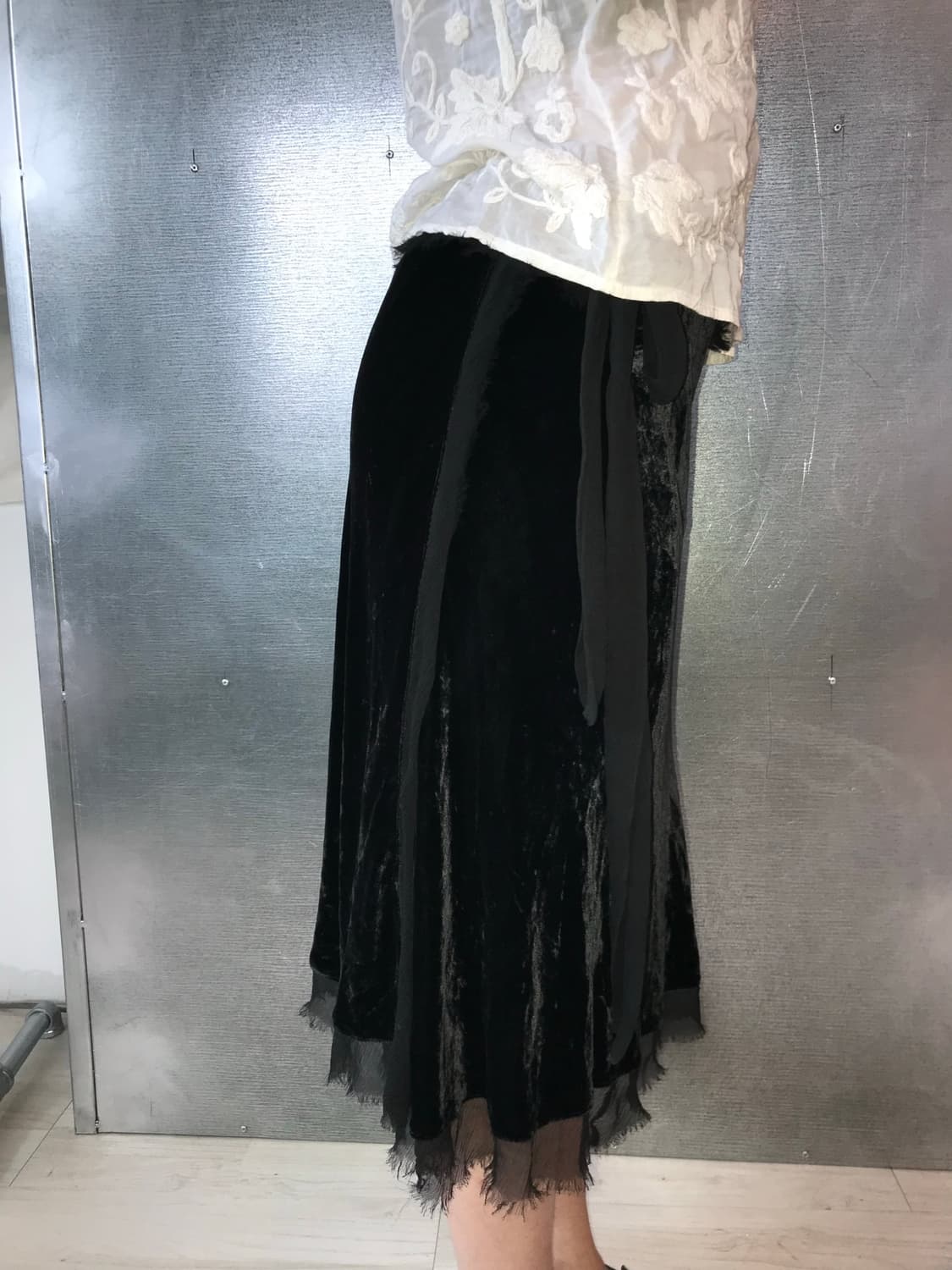 ✷ Velvet Black Skirt 상품이미지4