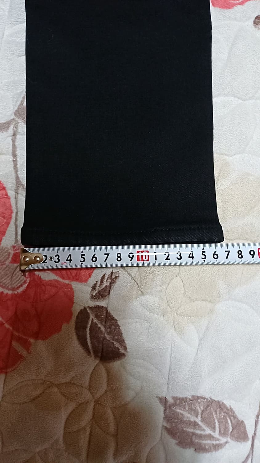 게스 기모 스판블랙진 28인치 기장104 상품이미지8