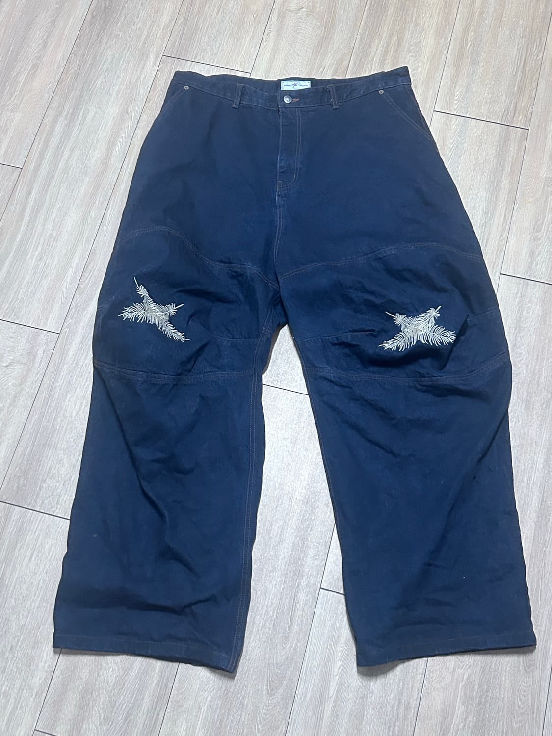 3) 아오이로 오오키 페더 데님 팬츠 상품이미지3