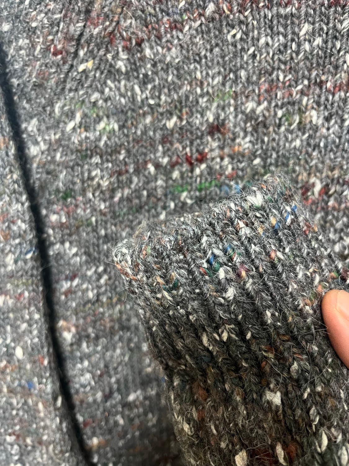 리바이스 그레이 헤링본 니트 스웨터 상품이미지3