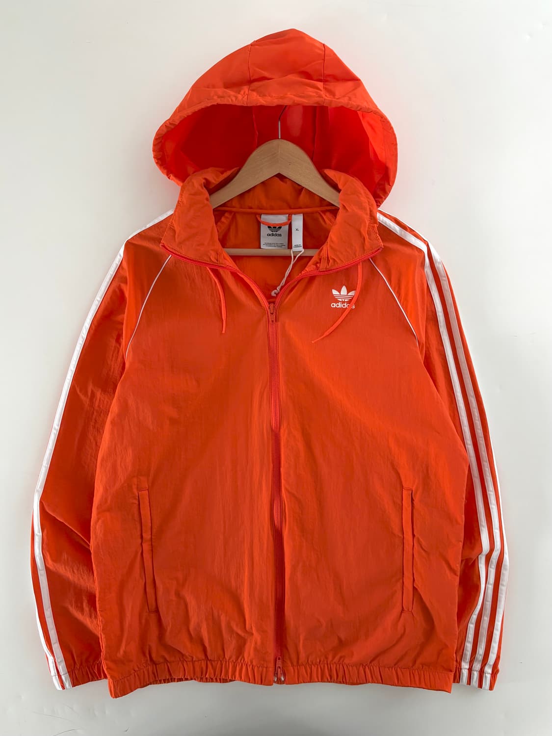 Adidas 아디다스 오렌지 컬러 2-way 지퍼 바람막이 자켓 상품이미지4