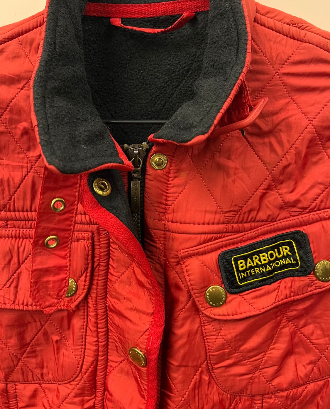 바버 인터내셔널 퀄팅 자켓 UK10 상품이미지3