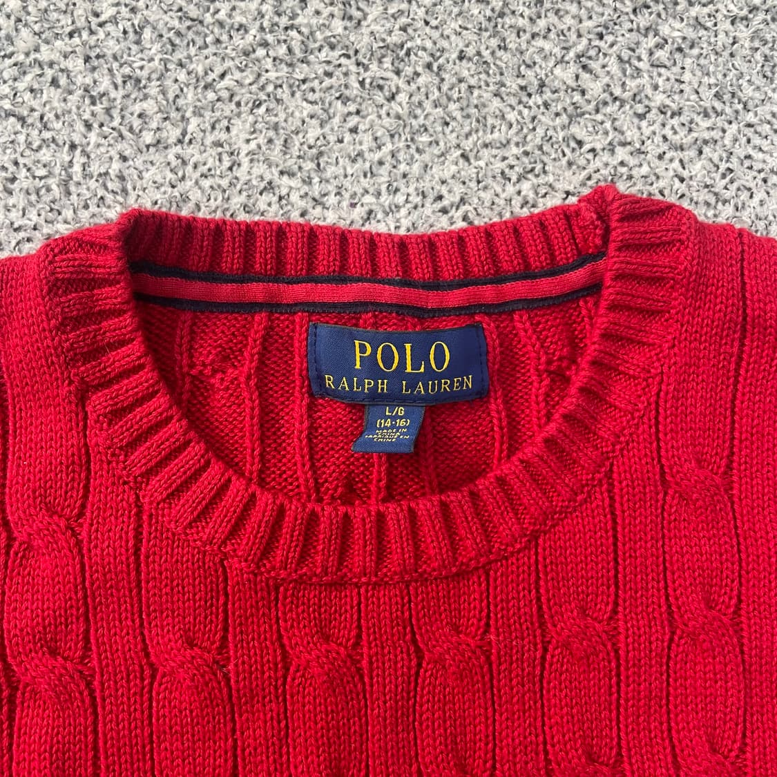 L 폴로랄프로렌 꽈배기 스웨터 니트 0303S1 상품이미지2