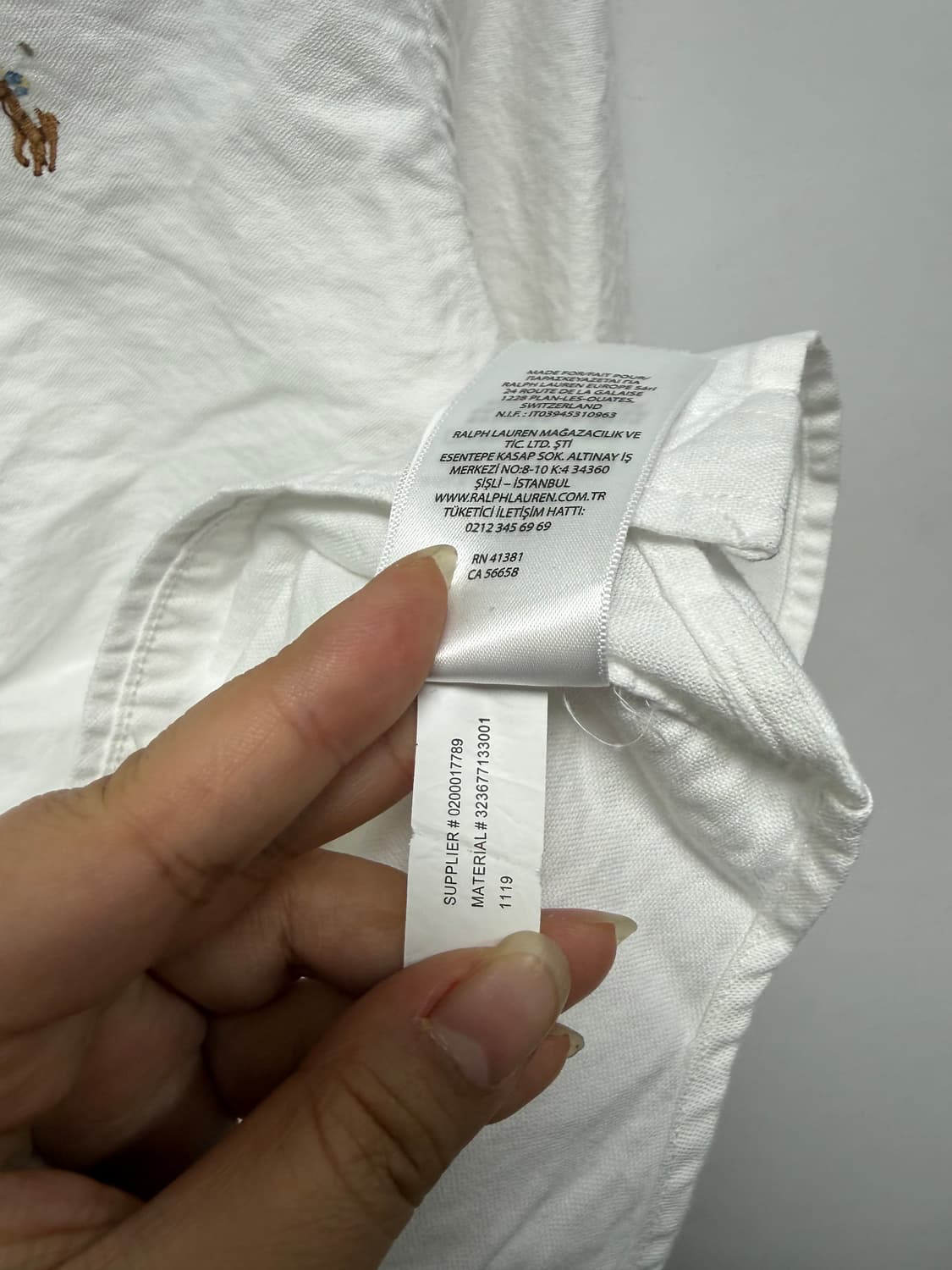 폴로 랄프로렌 화이트셔츠 상품이미지4