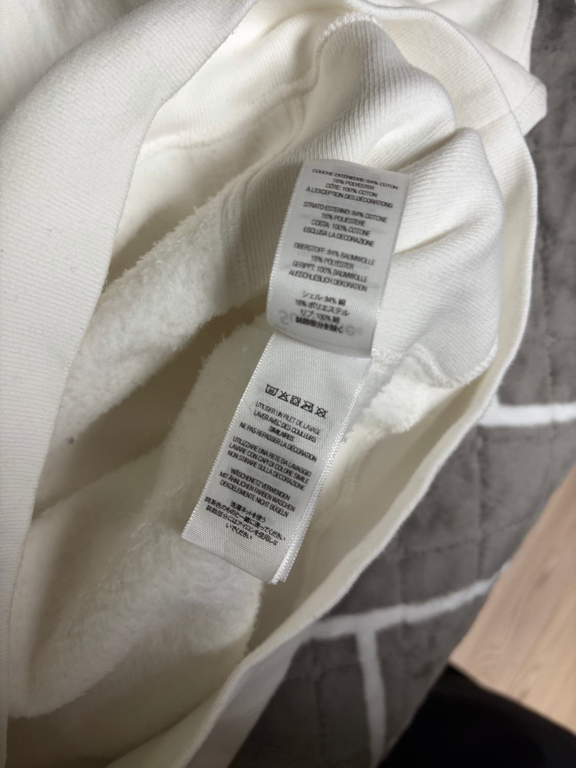 슈프림 워시드 박스로고 크루넥 화이트 (25SS) XXL 상품이미지3