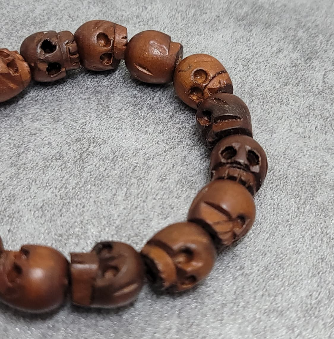 wood skull bracelet  set 상품이미지8