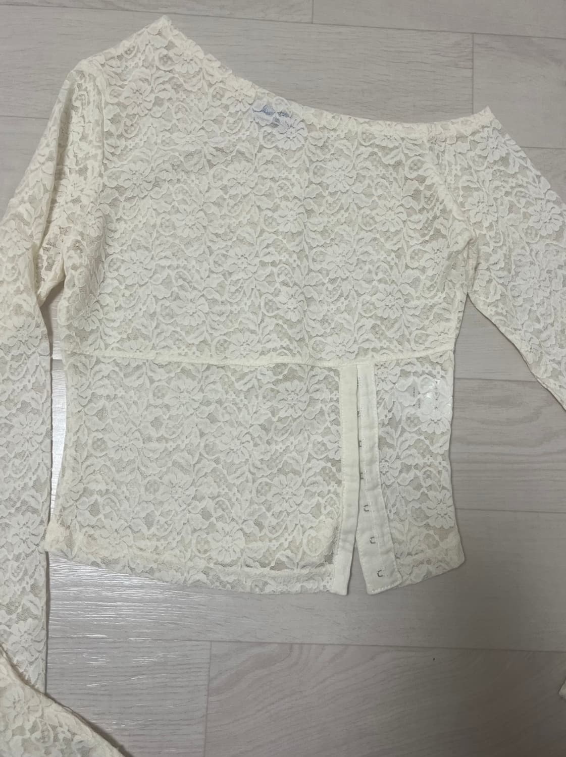 플리즈노팔로우 Eva 에바 롱슬리브 탑 바닐라 새상품 상품이미지1