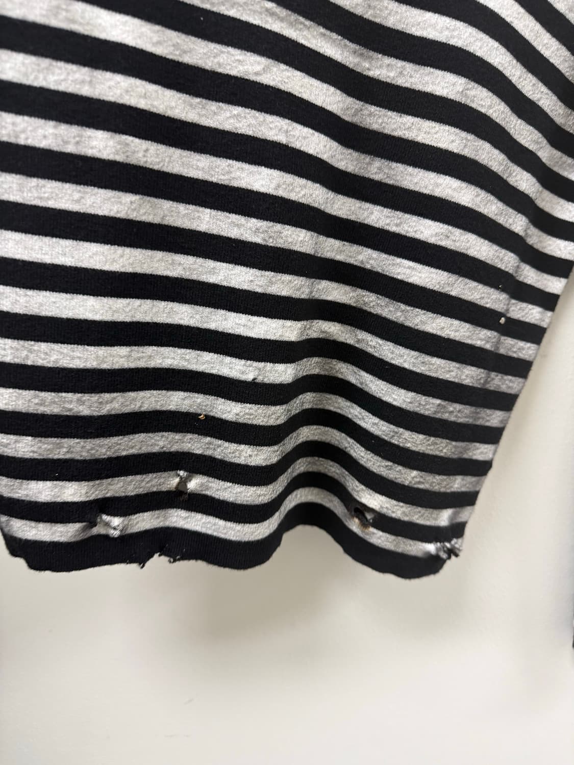 빈티지 아메리카 죄수복무드 디스트헤스드  데미지 니트 상품이미지8