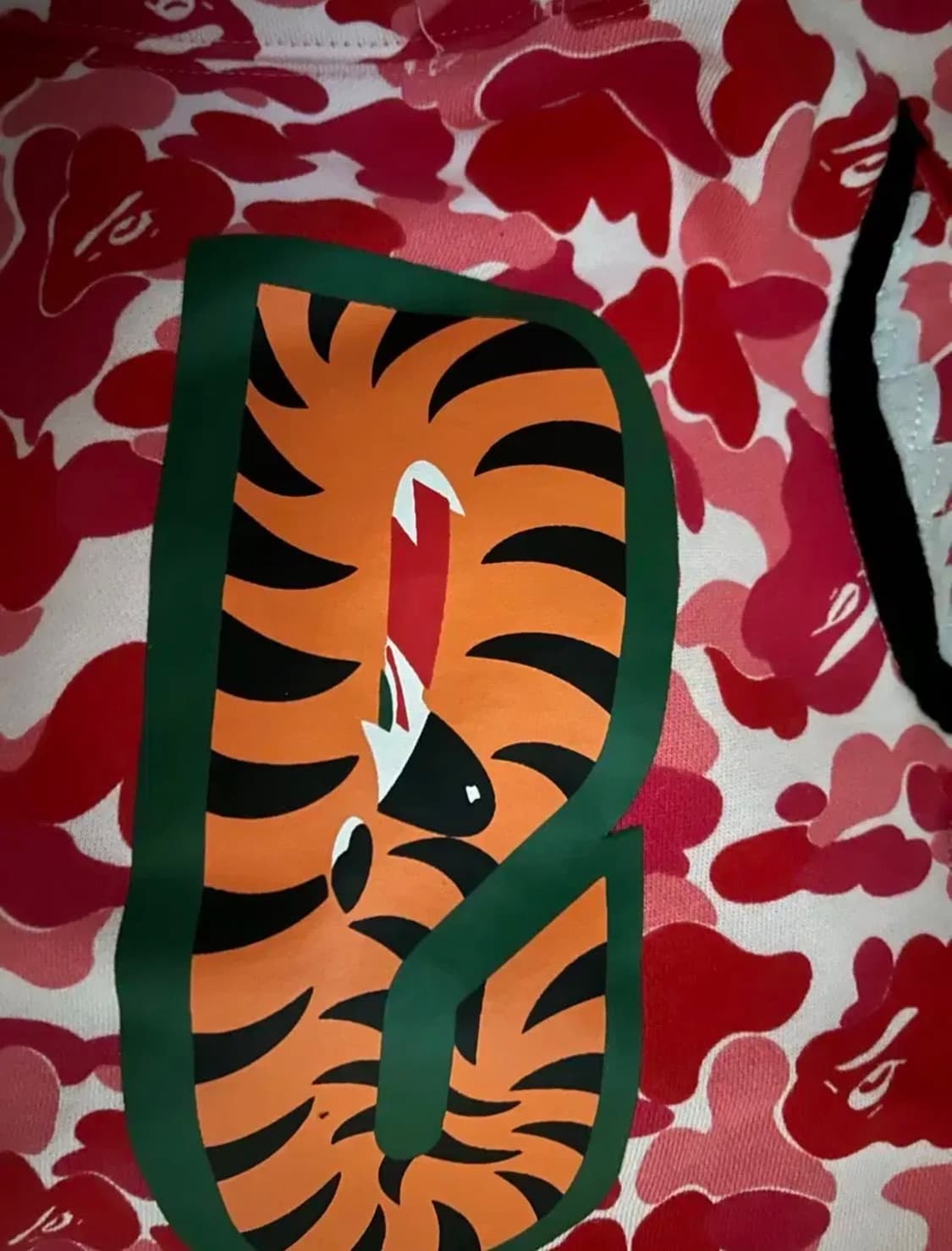 베이프 ABC 카모 샤크 풀 후드집업 핑크 XL 상품이미지3