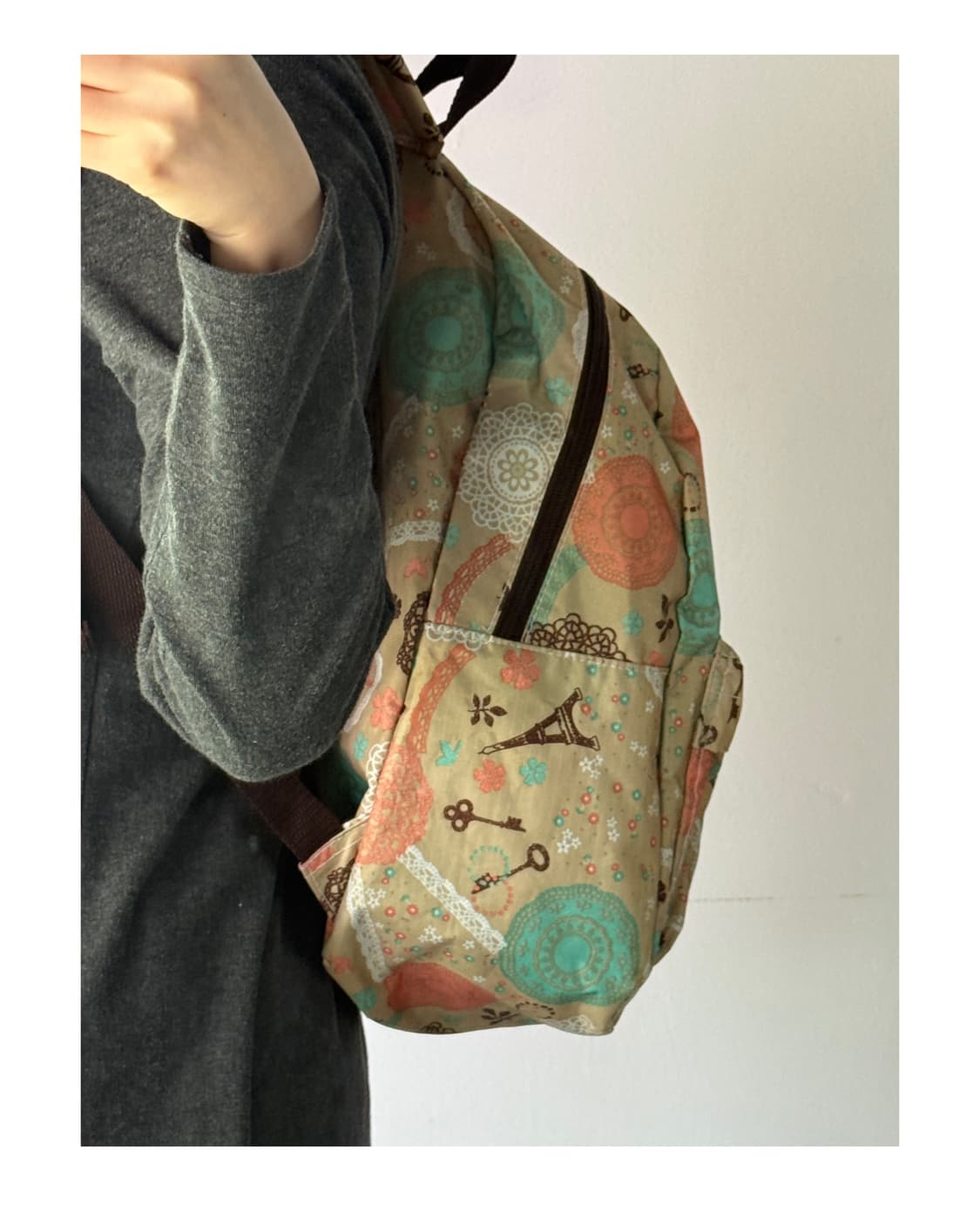 도일리패턴 모리 모리걸 백팩 상품이미지2