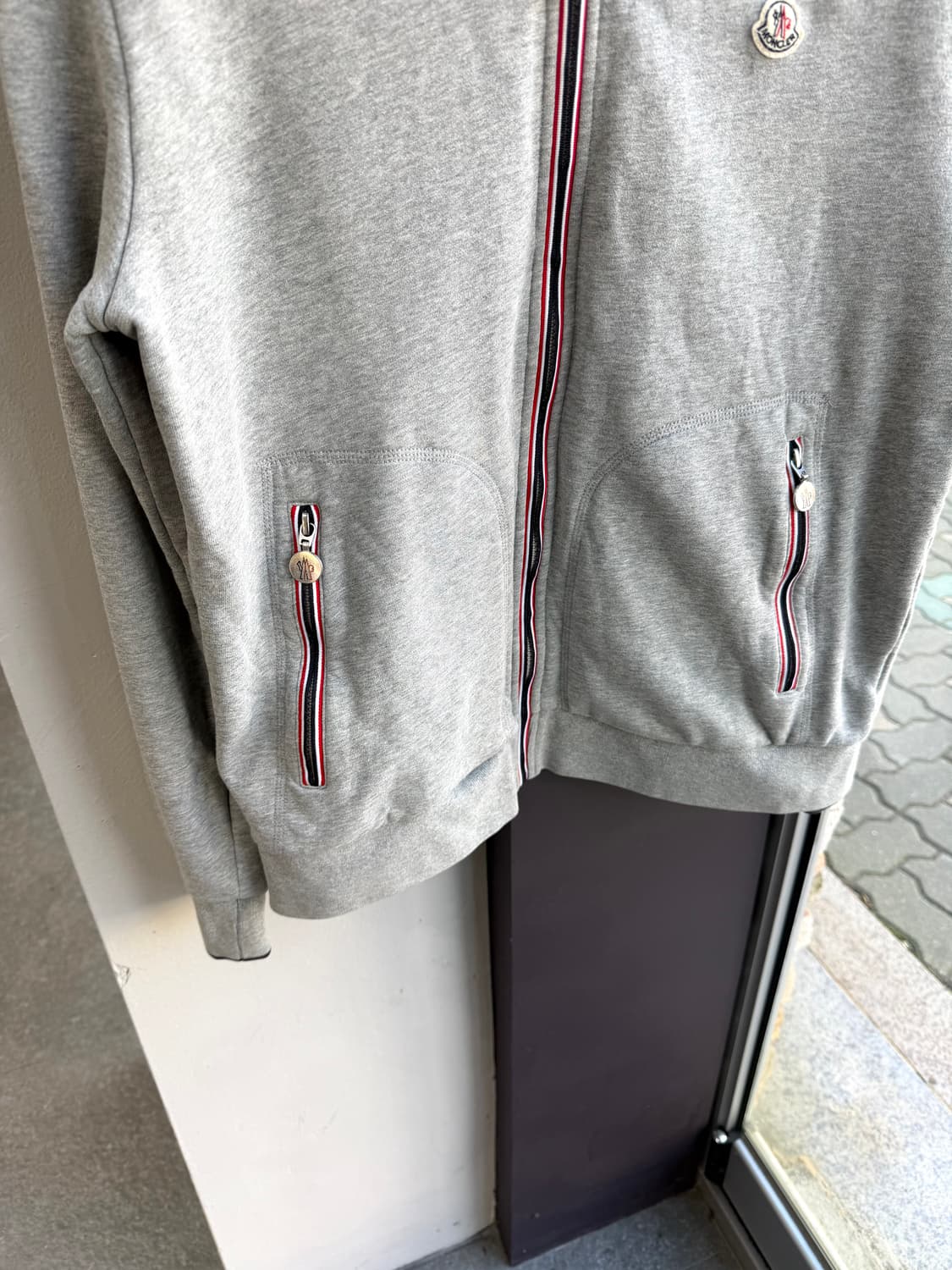 XL/ 몽클레어 와펜패치 트리콧라인 집업 상품이미지5