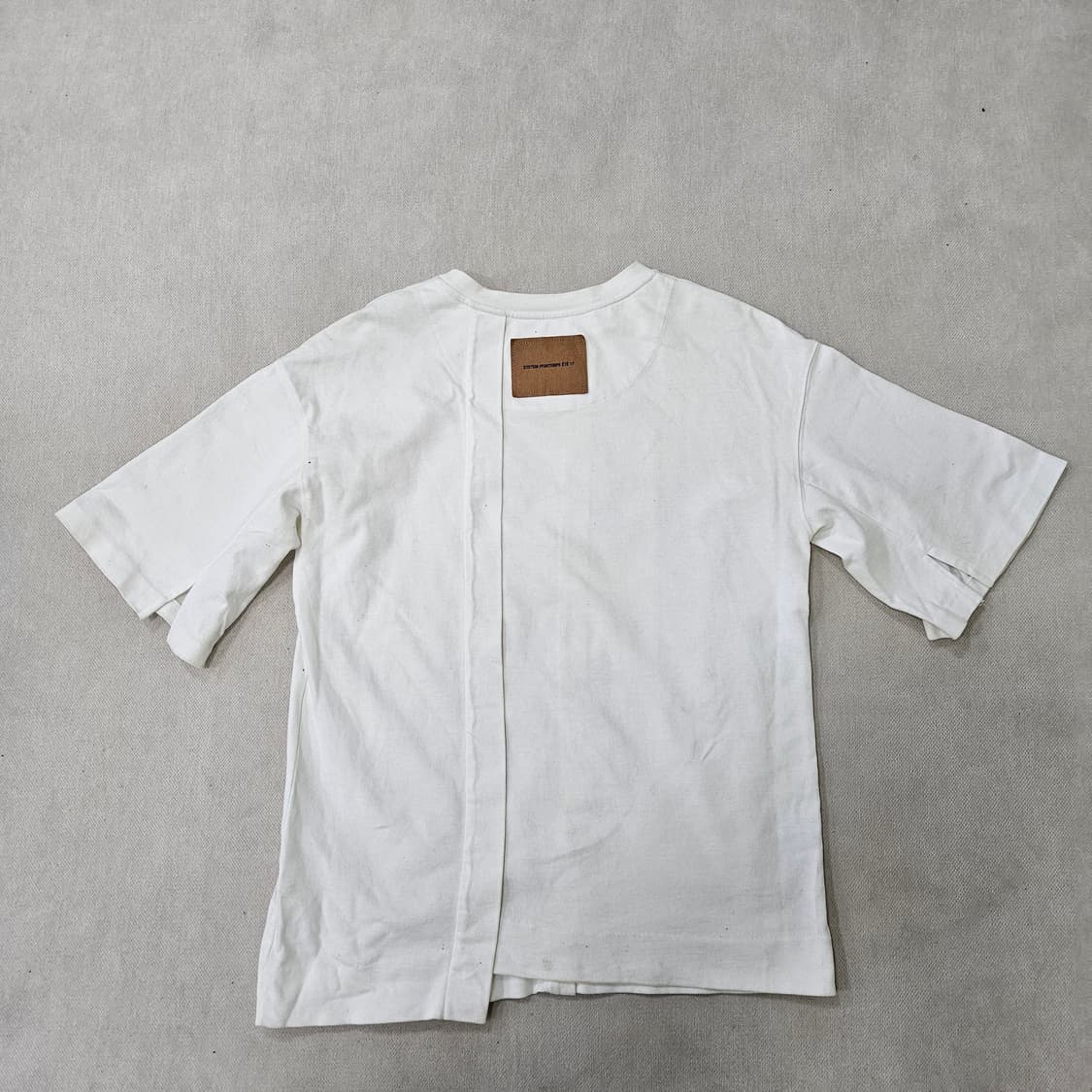 F 시스템 레터링 오퍼핏 반팔티 0323Y 상품이미지2