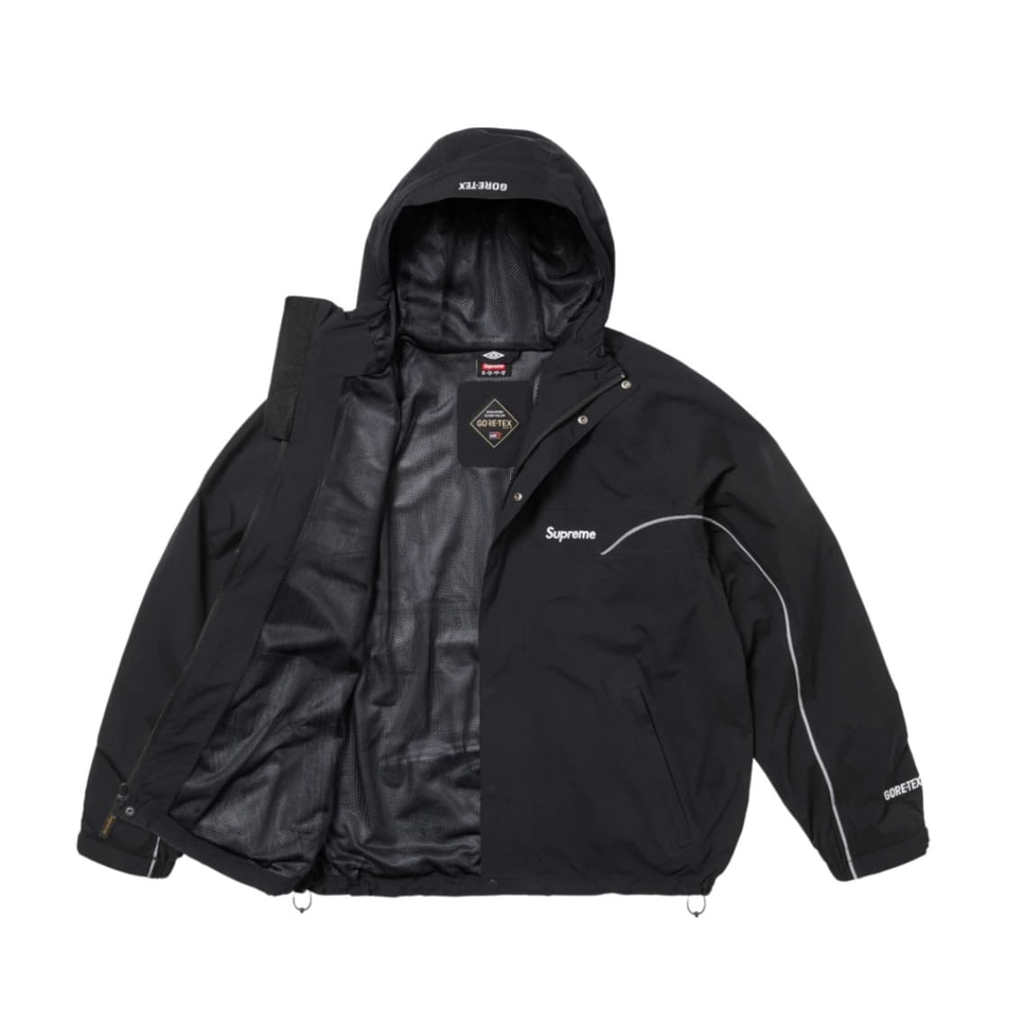 슈프림 x 엄브로 고어텍스 후드 자켓 블랙 - 25SS Supreme x 상품이미지2