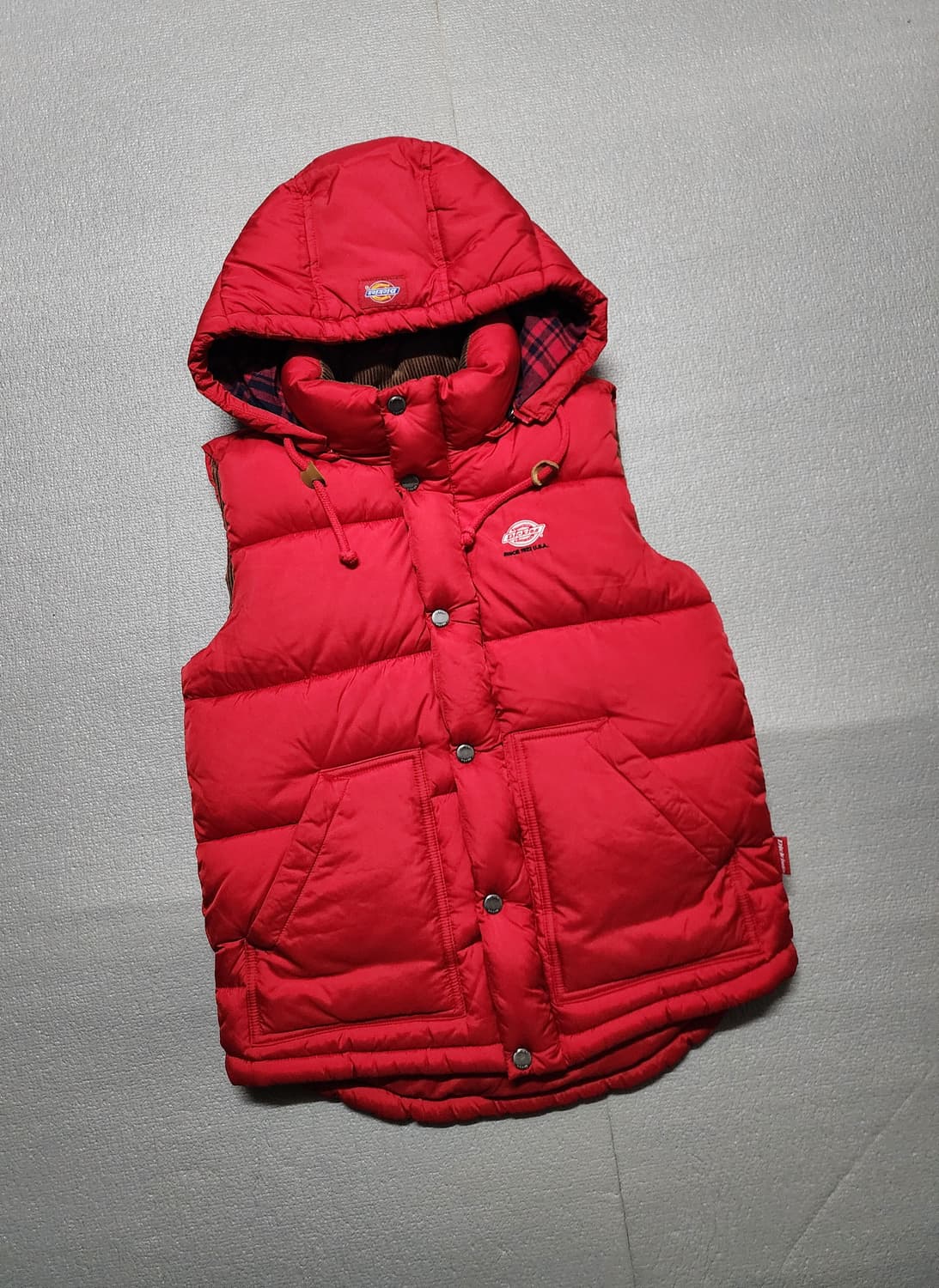 디키즈 후드 패딩 조끼 상품이미지1