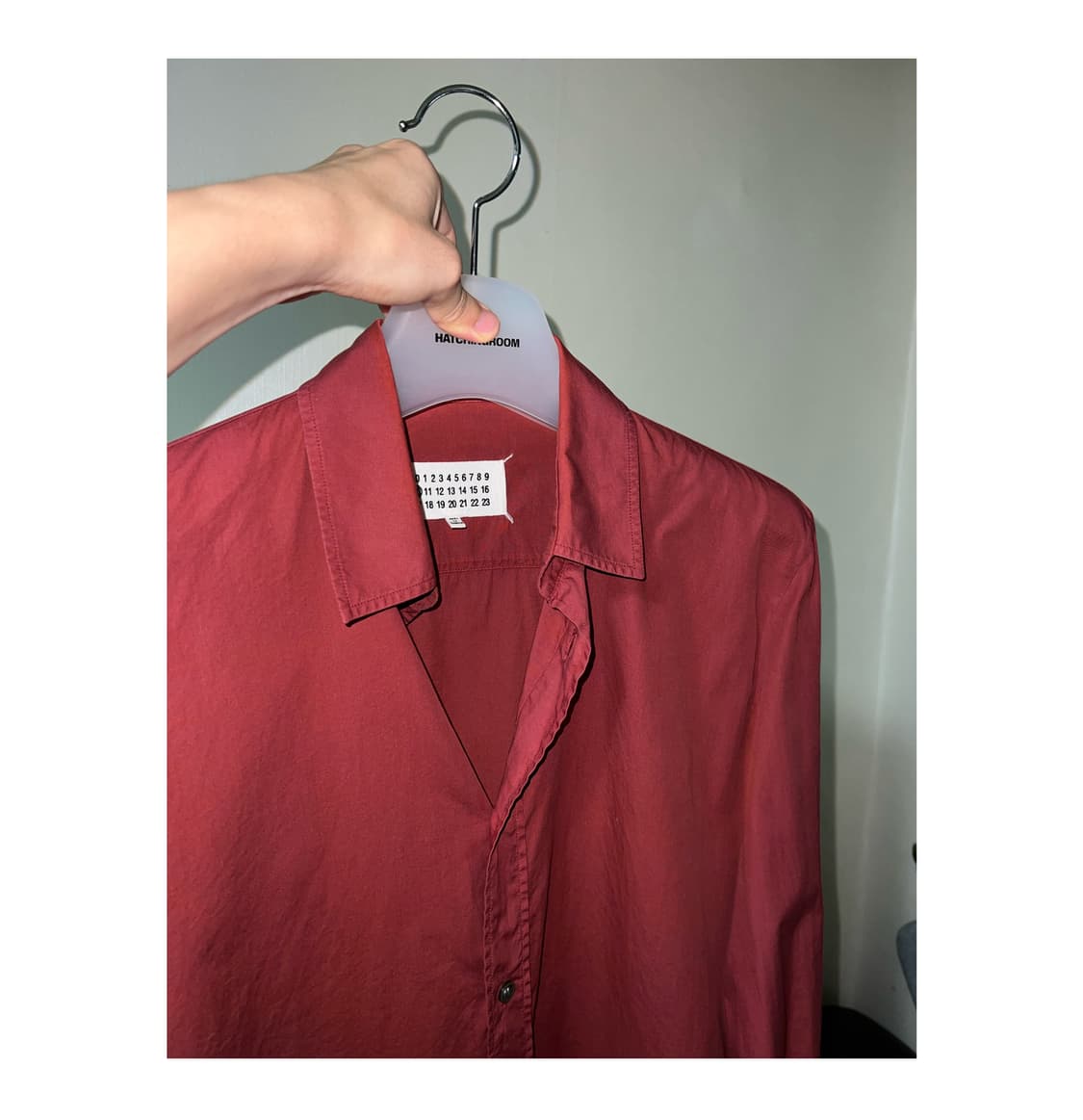 Margiela burgundy shirts 48 상품이미지1