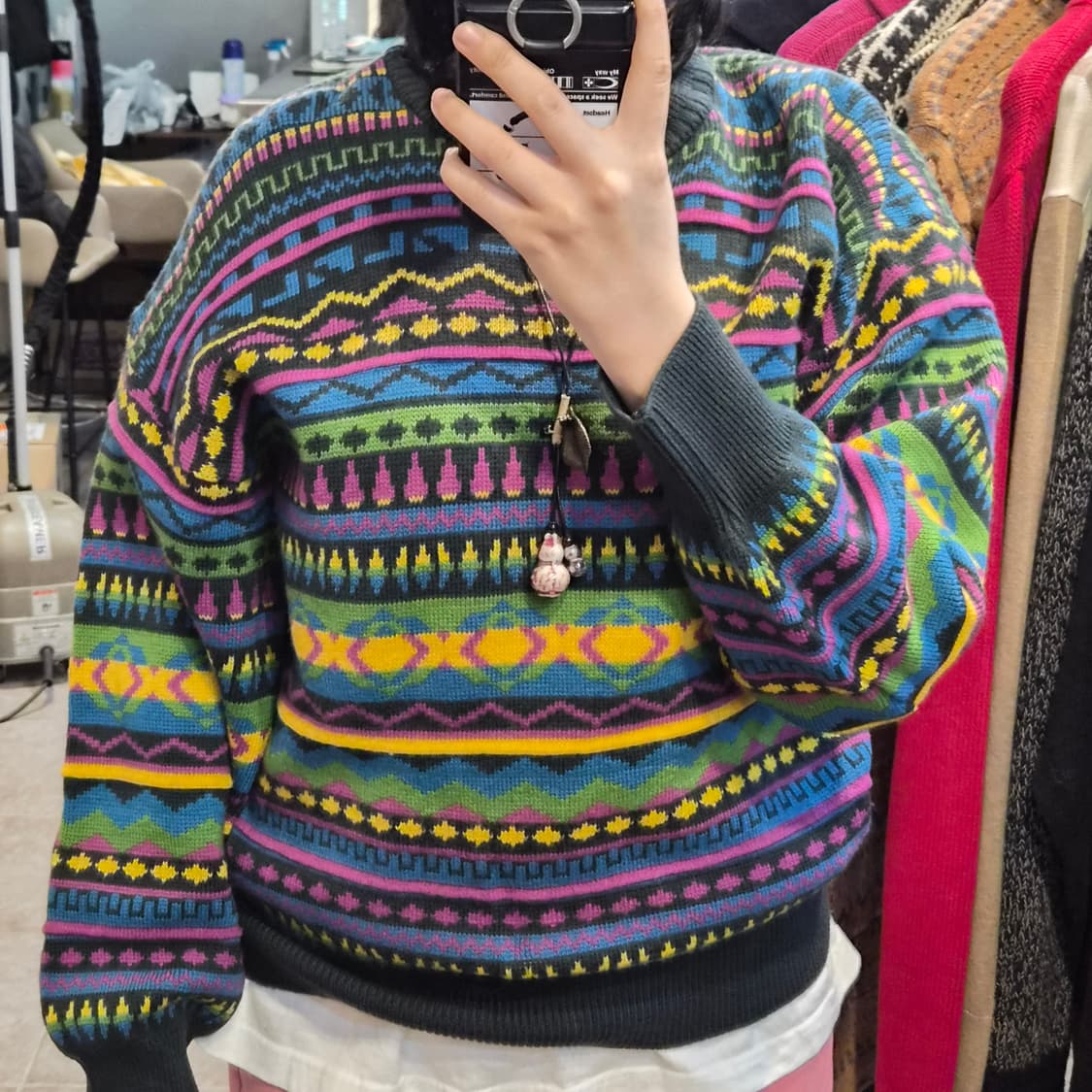 [NO.9]  에스닉풍 빈티지 니트 상품이미지3