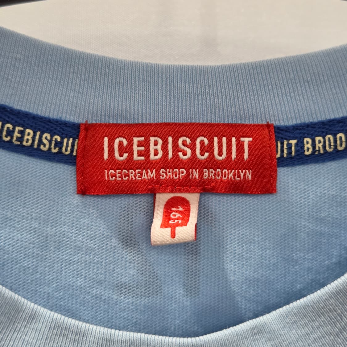 아이스비스킷 키즈 롱슬리브 스카이블루 165 상품이미지2