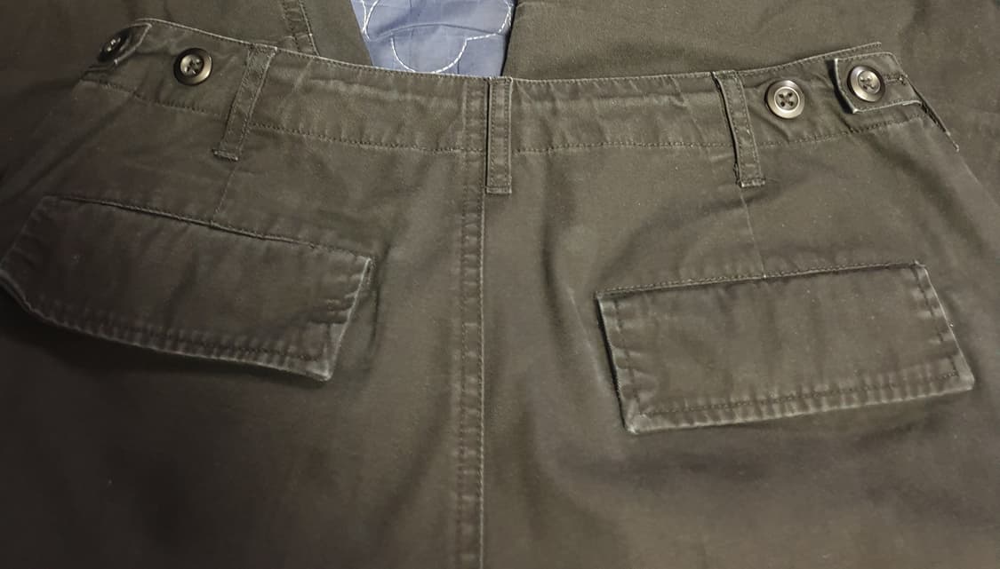 무신사스탠다드 코튼 파라슈트 와이드 카고팬츠 블랙 상품이미지4