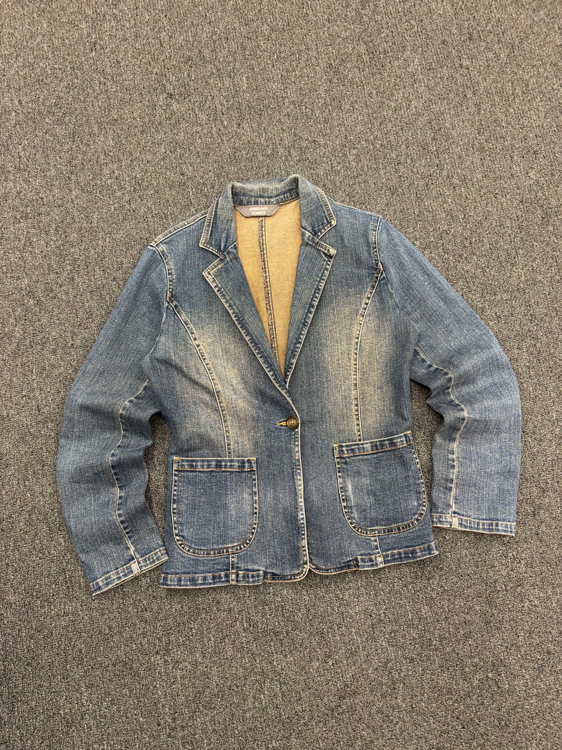 M)Japanese vintage 여성 데님 블레이저 자켓 상품이미지1