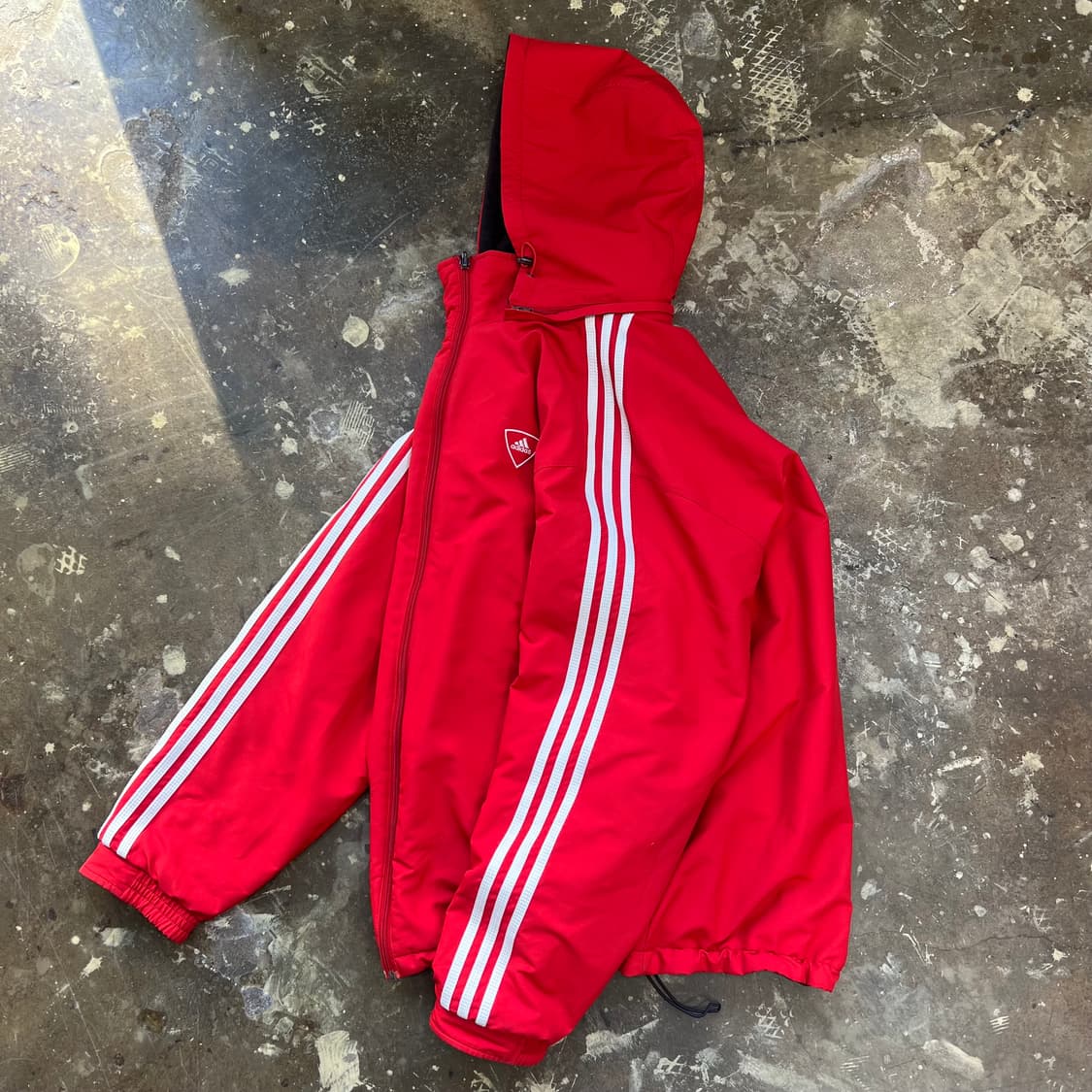 100) 올드 아디다스 리버시블 양면 방풍자켓 플리스 점퍼 올드스쿨 상품이미지1